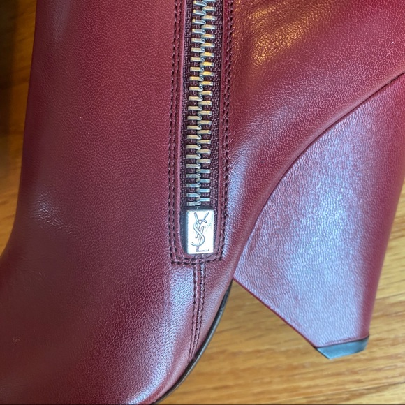 NWT RARE Burgundy YSL Niki Boots ❤️size 36 - Picture 4 of 11